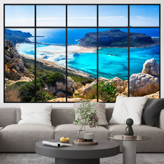 Vinilo Adhesivo Decorativo trampantojo 3D - Vista al Mar