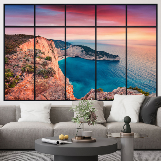 Vinilo Adhesivo Decorativo trampantojo 3D - Vista al Mar
