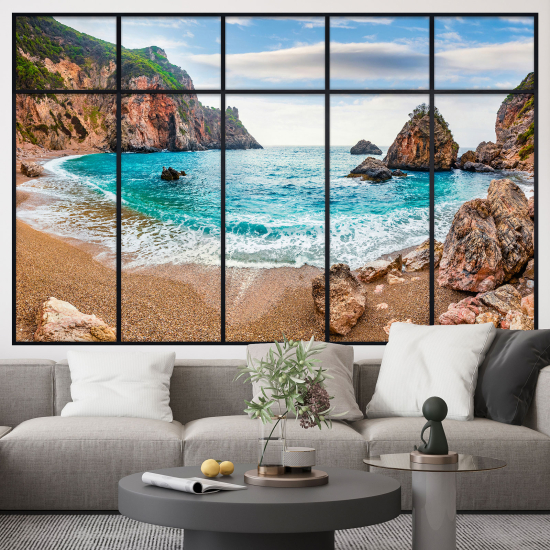 Vinilo Adhesivo Decorativo trampantojo 3D - Vista al Mar