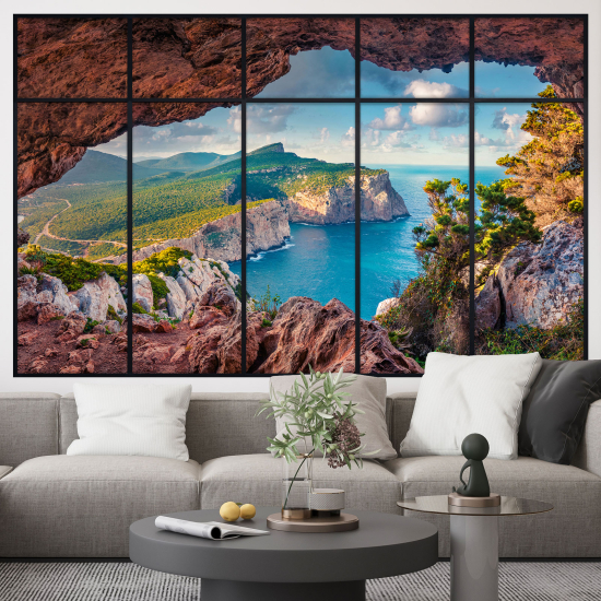 Vinilo Adhesivo Decorativo trampantojo 3D - Vista al Mar