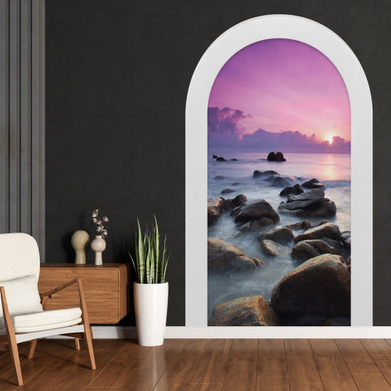 Vinilo Adhesivo Decorativo trampantojo 3D - Vista al Mar