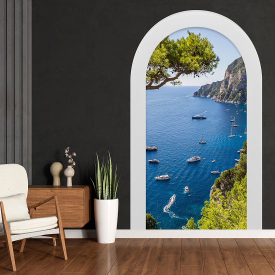 Vinilo Adhesivo Decorativo trampantojo 3D - Vista al Mar