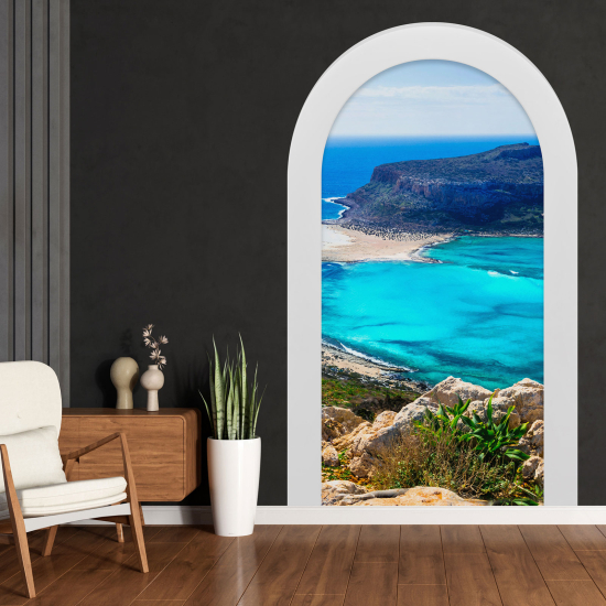 Vinilo Adhesivo Decorativo trampantojo 3D - Vista al Mar