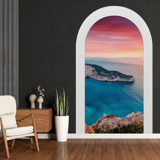 Vinilo Adhesivo Decorativo trampantojo 3D - Vista al Mar