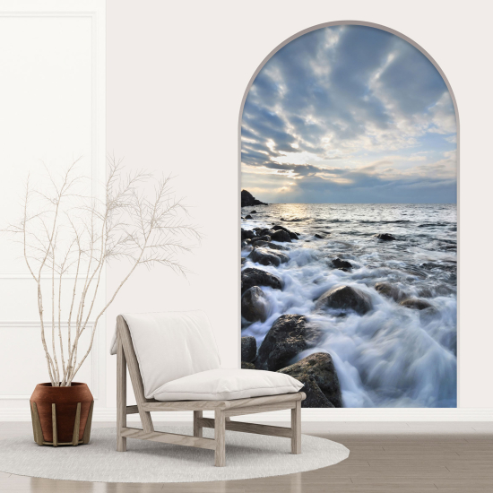 Vinilo Adhesivo Decorativo trampantojo 3D - Vista al Mar