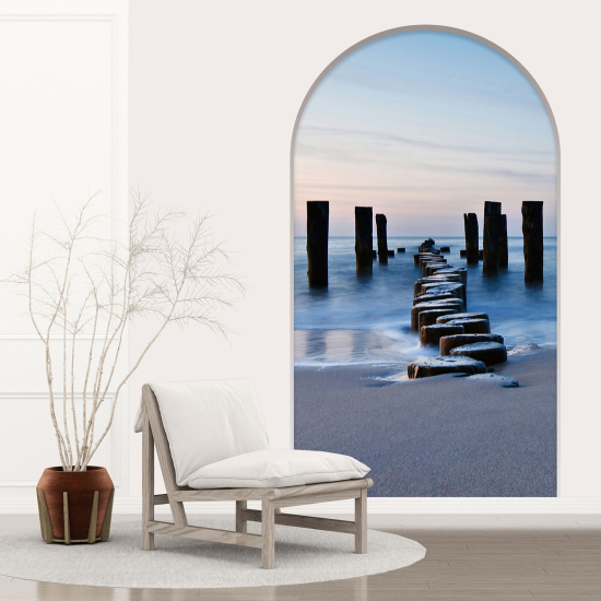 Vinilo Adhesivo Decorativo trampantojo 3D - Vista al Mar