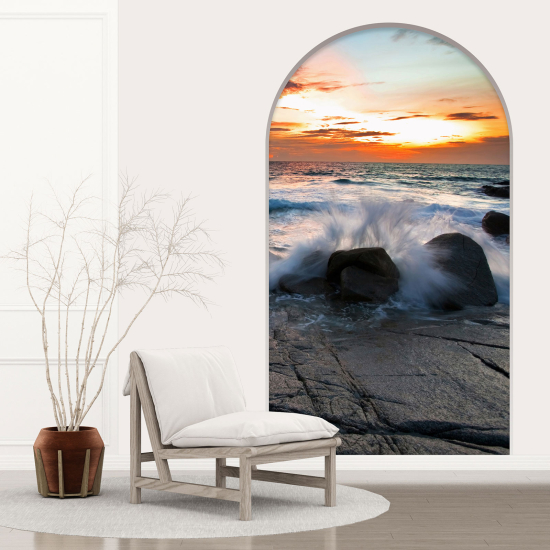 Vinilo Adhesivo Decorativo trampantojo 3D - Vista al Mar