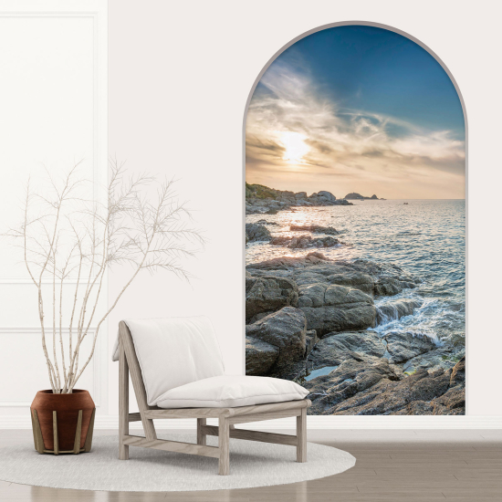 Vinilo Adhesivo Decorativo trampantojo 3D - Vista al Mar
