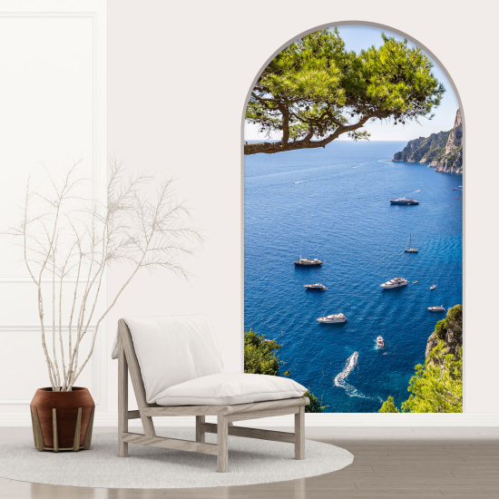 Vinilo Adhesivo Decorativo trampantojo 3D - Vista al Mar