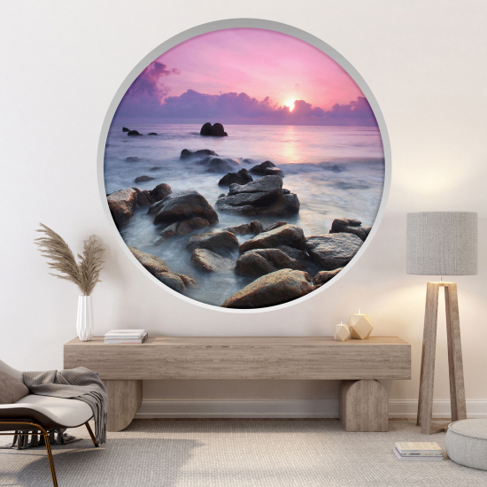 Vinilo Adhesivo Decorativo trampantojo 3D - Vista al mar