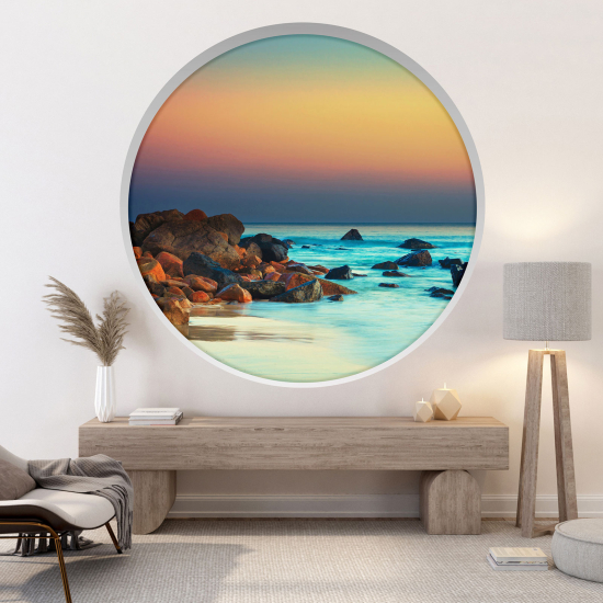 Vinilo Adhesivo Decorativo trampantojo 3D - Vista al mar