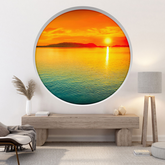 Vinilo Adhesivo Decorativo trampantojo 3D - Vista al mar