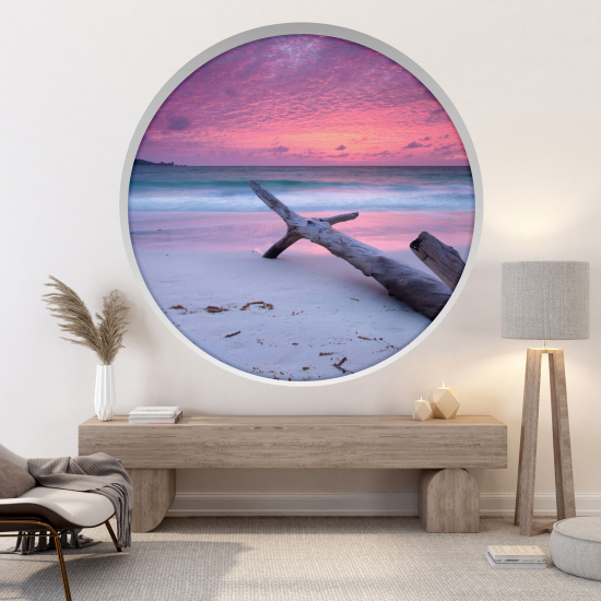 Vinilo Adhesivo Decorativo trampantojo 3D - Vista al mar