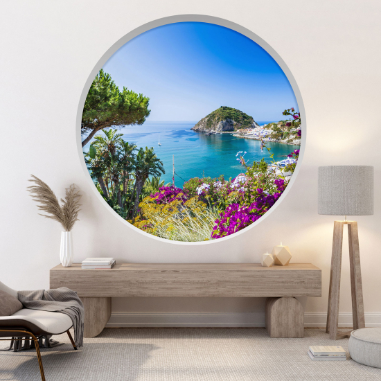 Vinilo Adhesivo Decorativo trampantojo 3D - Vista al mar