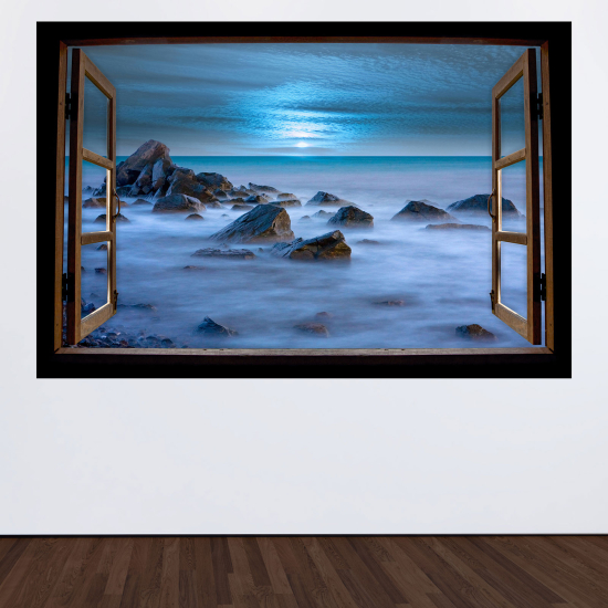 Vinilo Adhesivo Decorativo trampantojo 3D - Vista al mar
