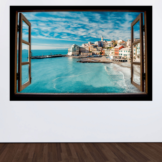 Vinilo Adhesivo Decorativo trampantojo 3D - Vista al mar