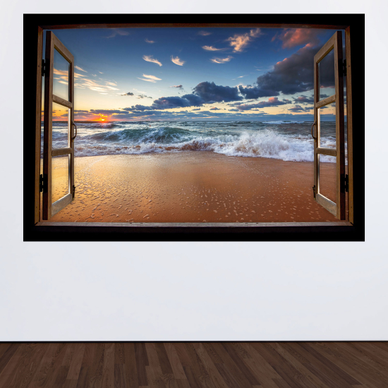 Vinilo Adhesivo Decorativo trampantojo 3D - Vista al mar