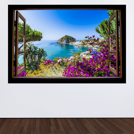 Vinilo Adhesivo Decorativo trampantojo 3D - Vista al mar
