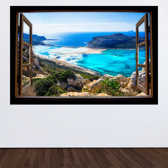 Vinilo Adhesivo Decorativo trampantojo 3D - Vista al mar