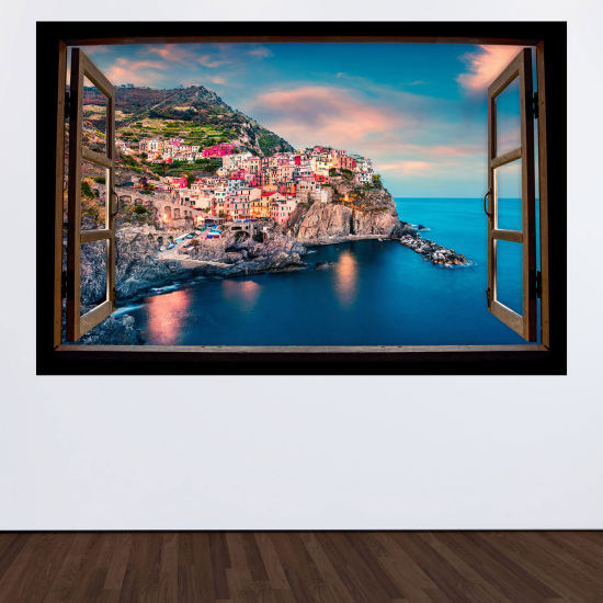 Vinilo Adhesivo Decorativo trampantojo 3D - Vista al mar