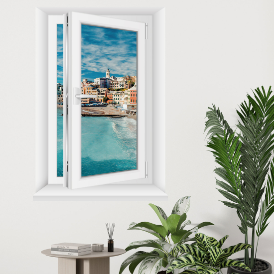 Vinilo Adhesivo Decorativo trampantojo 3D - Vista al mar