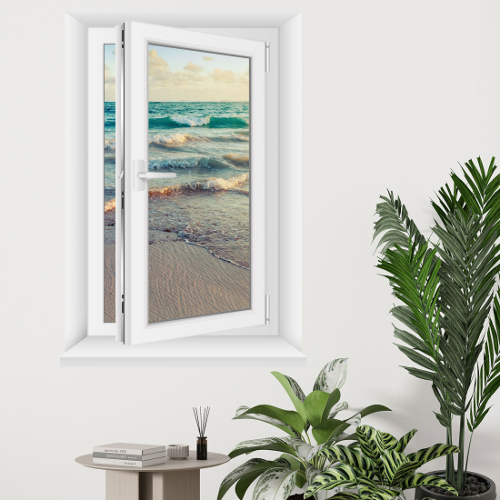 Vinilo Adhesivo Decorativo trampantojo 3D - Vista al mar