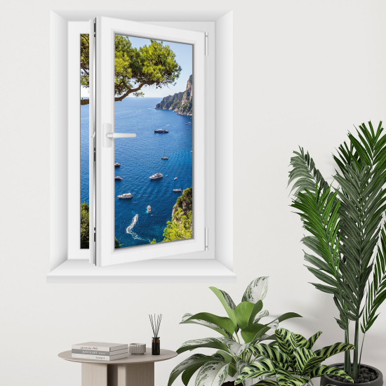 Vinilo Adhesivo Decorativo trampantojo 3D - Vista al mar