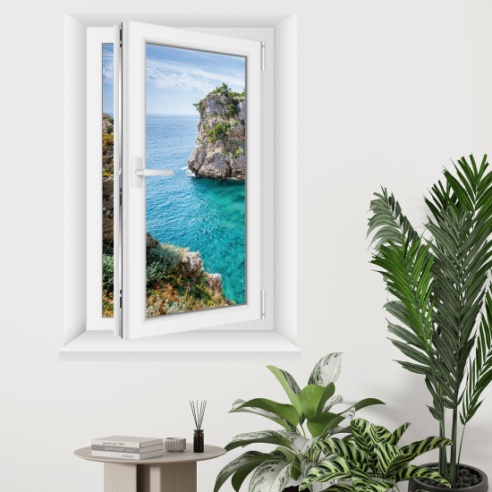 Vinilo Adhesivo Decorativo trampantojo 3D - Vista al mar