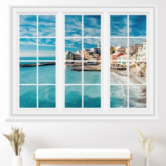 Vinilo Adhesivo Decorativo trampantojo 3D - Vista al mar
