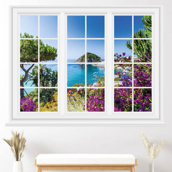 Vinilo Adhesivo Decorativo trampantojo 3D - Vista al mar