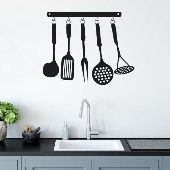 Vinilo Adhesivo Decorativo - Utensilios de cocina