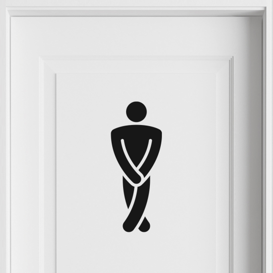 Vinilo Adhesivo Decorativo - WC Hombre