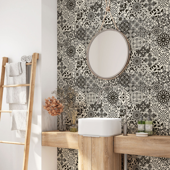 Vinilo Adhesivo para baño - Baldosas de cemento