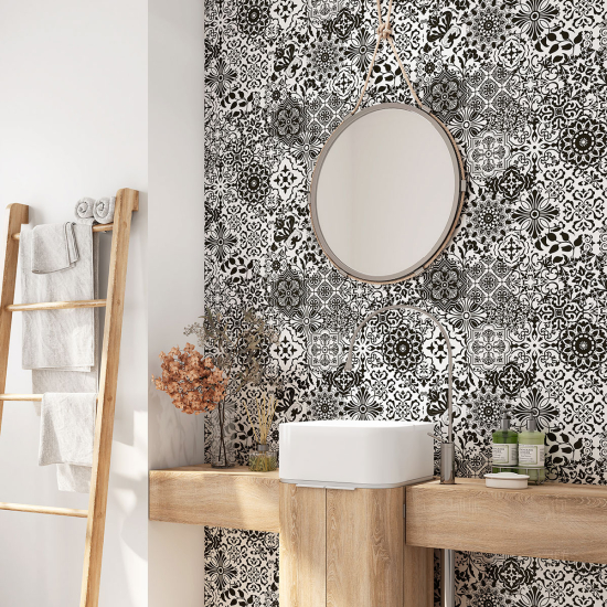Vinilo Adhesivo para baño - Baldosas de cemento