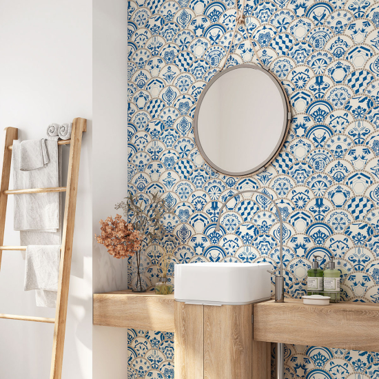 Vinilo Adhesivo para baño - Baldosas de cemento