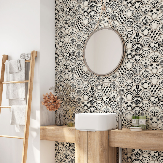 Vinilo Adhesivo para baño - Baldosas de cemento