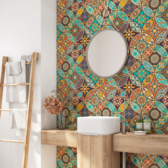Vinilo Adhesivo para baño - Baldosas de cemento