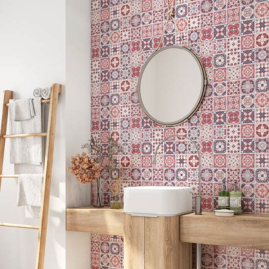 Vinilo Adhesivo para baño - Baldosas de cemento