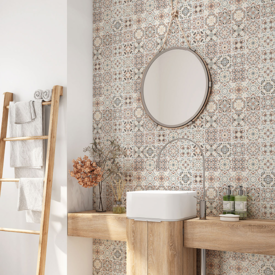 Vinilo Adhesivo para baño - Baldosas de cemento