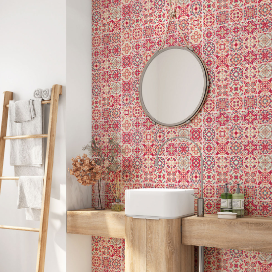 Vinilo Adhesivo para baño - Baldosas de cemento