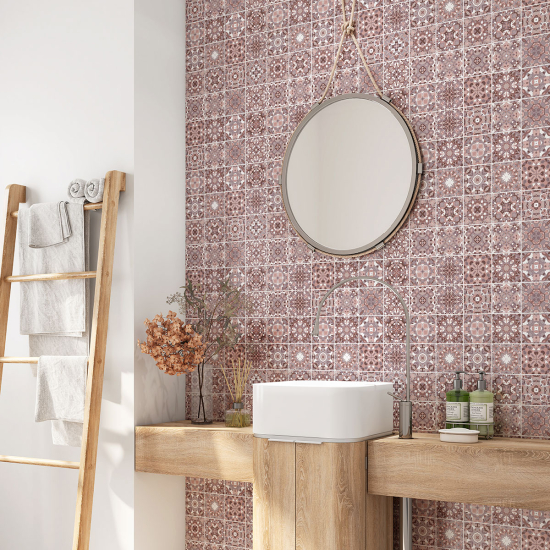 Vinilo Adhesivo para baño - Baldosas de cemento
