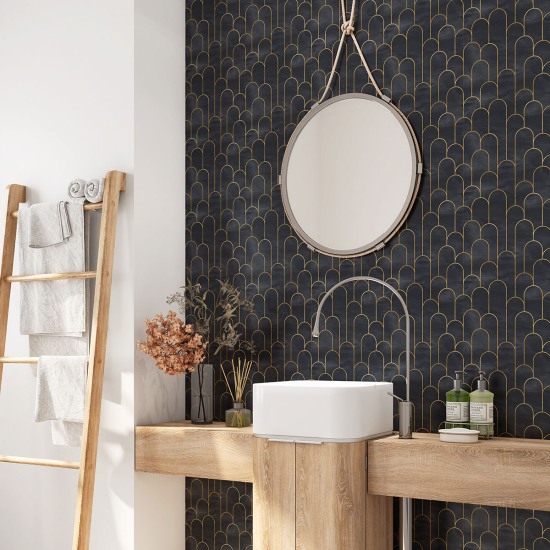 Vinilo Adhesivo para baño - Diseño de Arcos