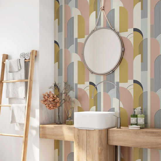 Vinilo Adhesivo para baño - Diseño de arcos