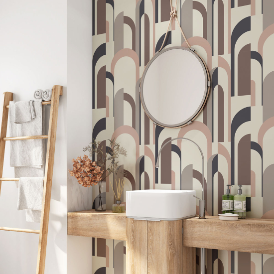 Vinilo Adhesivo para baño - Diseño de Arcos