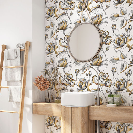 Vinilo Adhesivo para baño - Flores