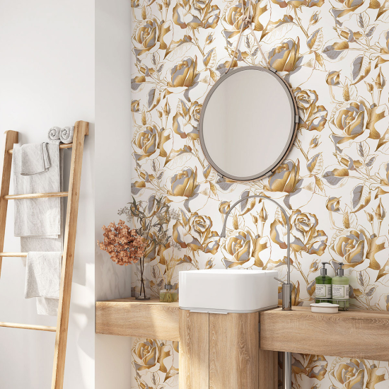 Vinilo Adhesivo para baño - Flores
