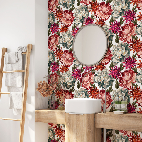 Vinilo Adhesivo para baño - Flores