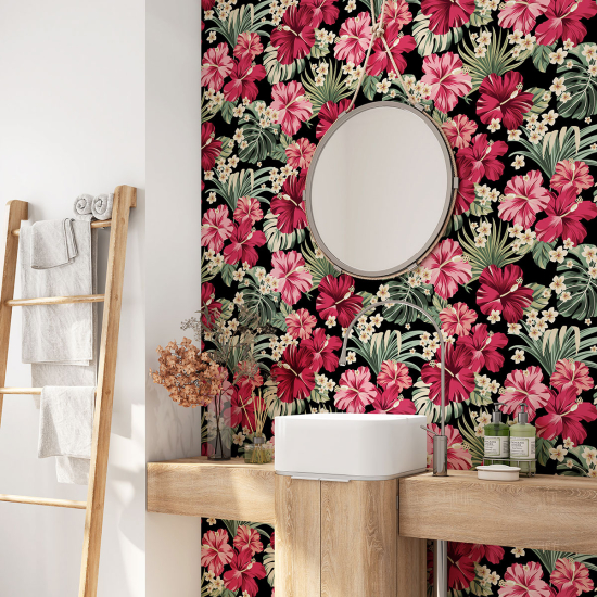 Vinilo Adhesivo para baño - Flores