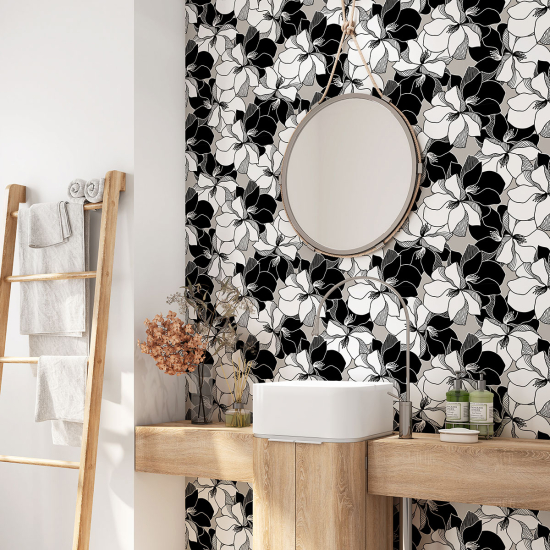 Vinilo Adhesivo para baño - Flores