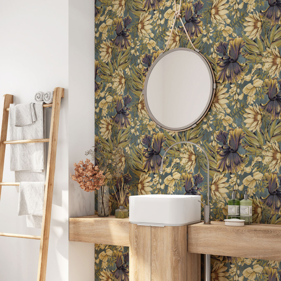 Vinilo Adhesivo para baño - Flores
